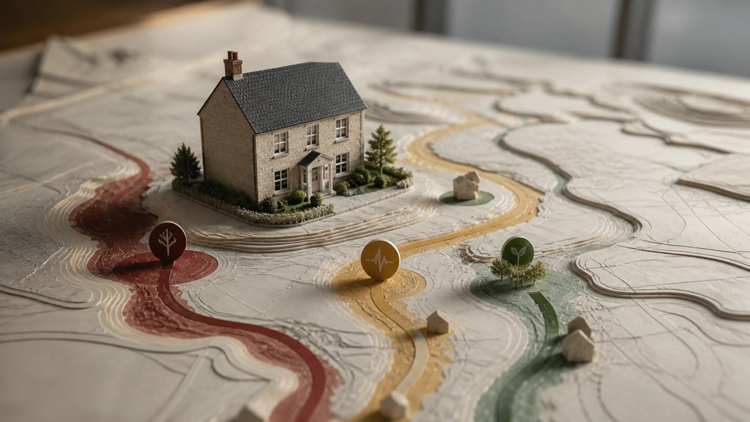 A visual interpretation of financial risk mapping and product development