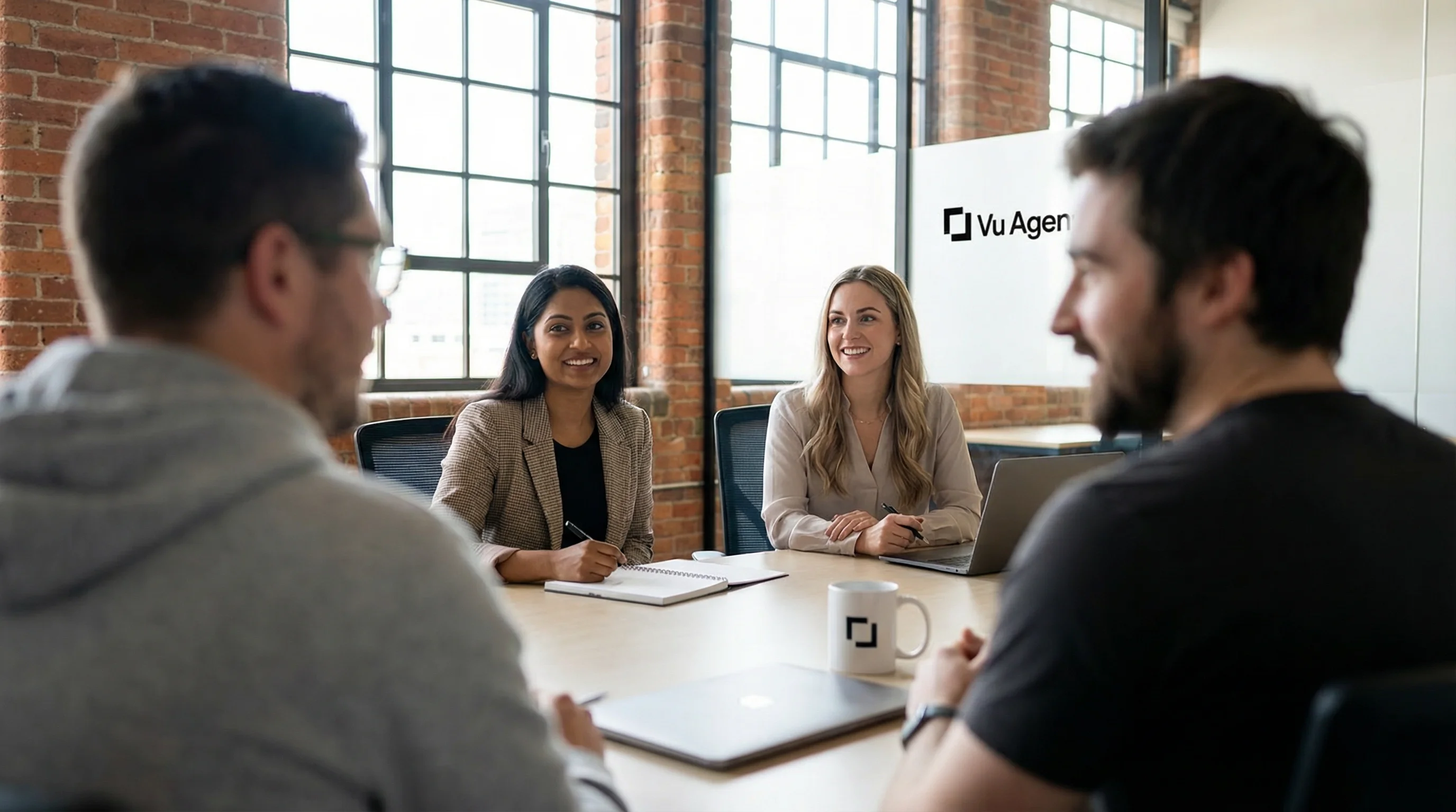 Vu Agency client meeting